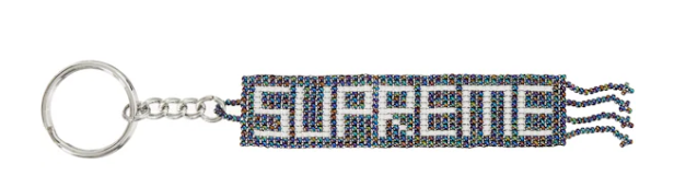 Supreme Beaded Keychain Multicolor