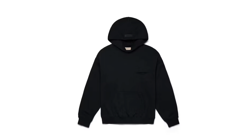 Fear of God Essentials Pullover Chest Logo Hoodie Stretch Limo Sz X-Large