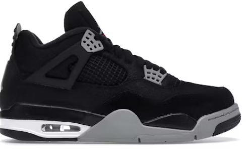 Jordan 4 Retro SE Black Canvas SZ 11.5 USED