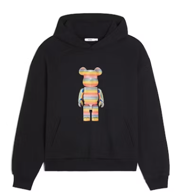 Pangaia x Haroshi x Medicom Toy Recycling Hoodie Black SZ M