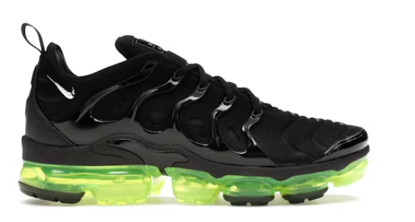 Nike Air VaporMax Plus Black Volt Sole SZ 11 MISSING LID