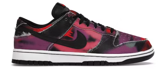 Nike Dunk Low Graffiti Pink SZ 10 USED