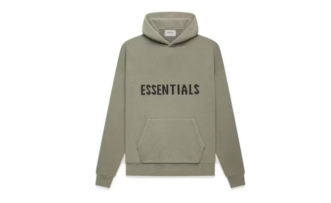 Fear of God Essentials Knit Pullover Hoodie Pistachio Sz Large