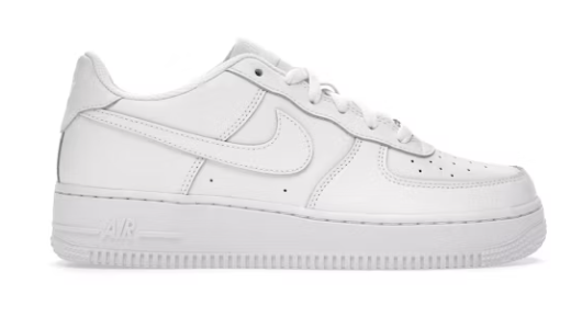 Nike Air Force 1 Low LE Triple White (GS) SZ 6.5Y