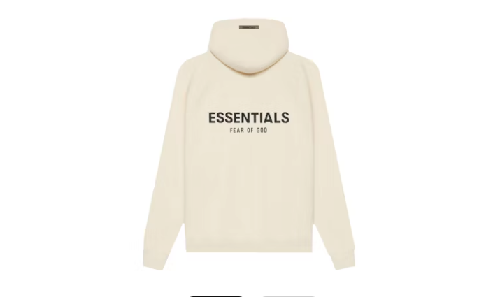 Fear of God Essentials Pull-Over Hoodie Cream Sz X-Large