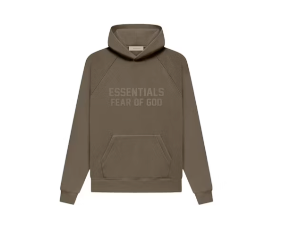 Fear of God Essentials Hoodie Wood Sz Large