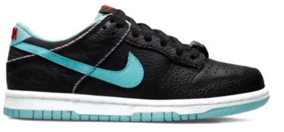 Nike Dunk Low SE Barber Shop Black (GS) SZ 6.5Y