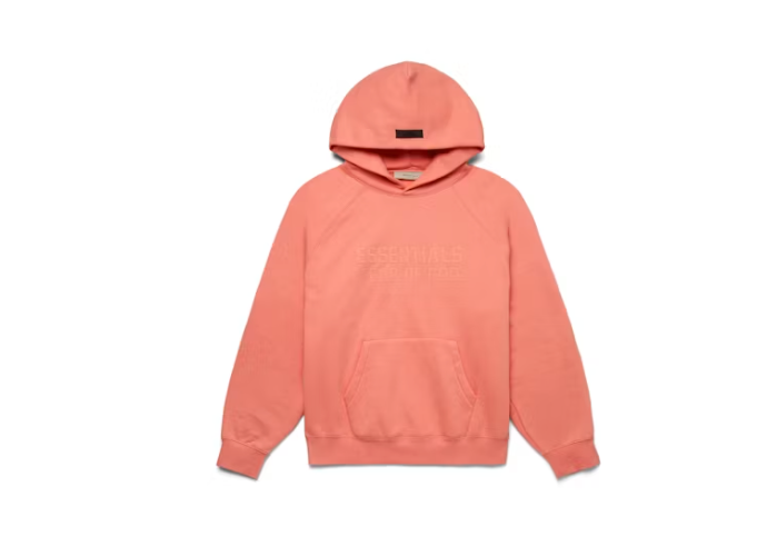 Fear of God Essentials Hoodie Coral Sz Large