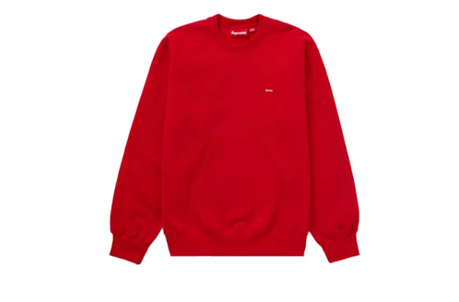 Supreme Small Box Raglan Crewneck Red Sz Medium