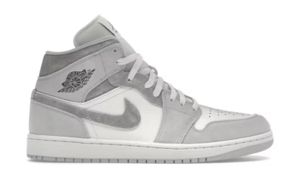 Jordan 1 Mid SE Neutral Grey Sail SZ 12 MISSING LID