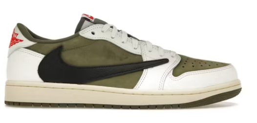 Jordan 1 Retro Low OG SP Travis Scott Medium Olive SZ 12