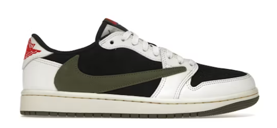 Jordan 1 Retro Low OG SP Travis Scott Olive (Women's) SZ 11W/9.5M USED