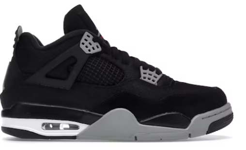 Jordan 4 Retro SE Black Canvas SZ 11 USED REP BOX