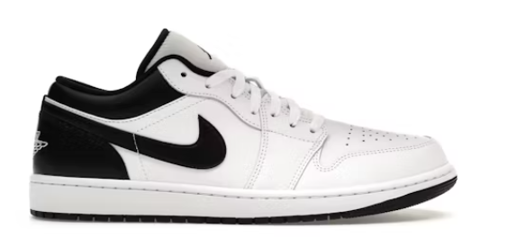 Jordan 1 Low White Black SZ 10.5 MISSING LID