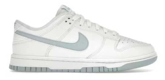 Nike Dunk Low White Light Armory Blue SZ 10 MISSING LID