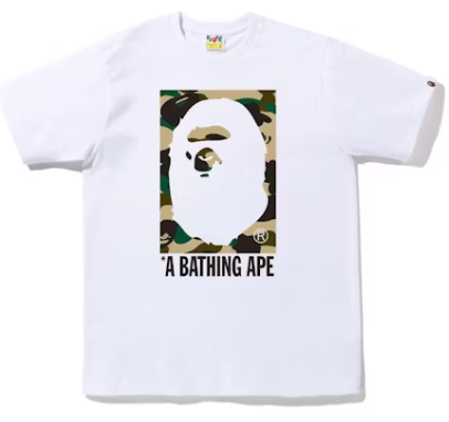 BAPE 1St Camo Box Ape Head Tee Medium