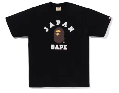 BAPE Japan College City Tee Sz Large