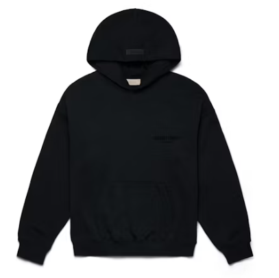 Fear of God Essentials Pullover Chest Logo Hoodie Stretch Limo/Black SZ S