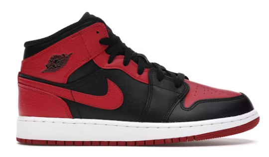 Jordan 1 Mid Banned (2020) (GS) SZ 7Y