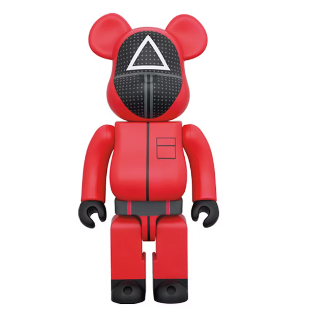 Bearbrick x Squid Game Guard (Triangle) 1000%