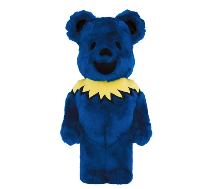 Bearbrick x Grateful Dead Dancing Bear Costume Ver. 1000% Blue