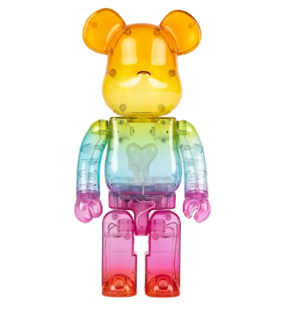 Bearbrick x Emotionally Unavailable Gradient Heart 1000% Multi