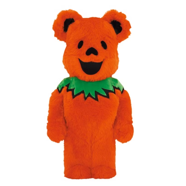 Bearbrick x Grateful Dead Dancing Bear Costume Ver. 1000% Orange