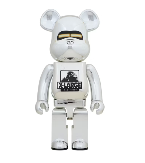 Bearbrick x XL@rge x Hajime Sorayama 1000% Silver