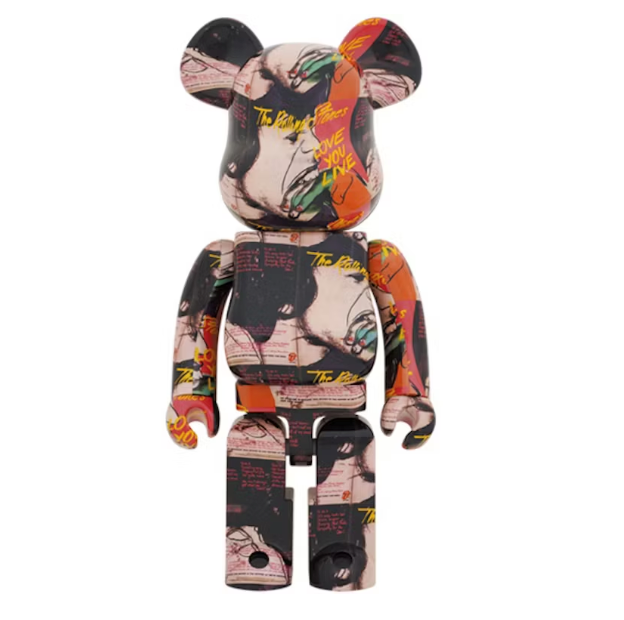 Bearbrick Andy Warhol x The Rolling Stones (Love You Live) 1000%