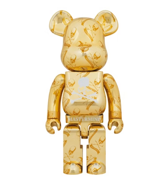 Bearbrick x Mastermind World 1000% Gold