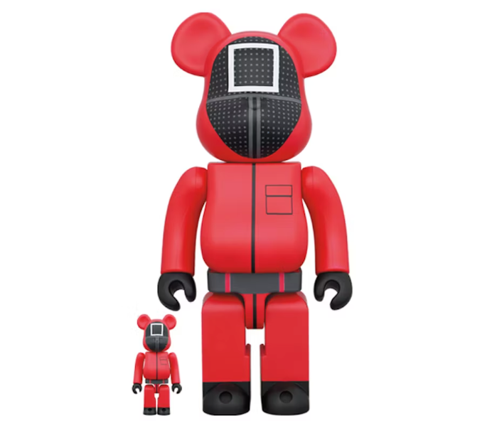 Bearbrick x Squid Game Guard (Square) 100% & 400% Set