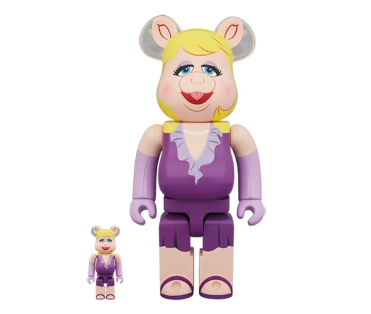 Bearbrick Miss Piggy 100% & 400% Set