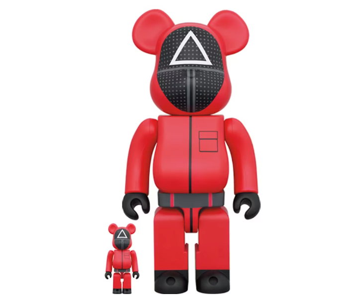 Bearbrick x Squid Game Guard (Triangle) 100% & 400% Set