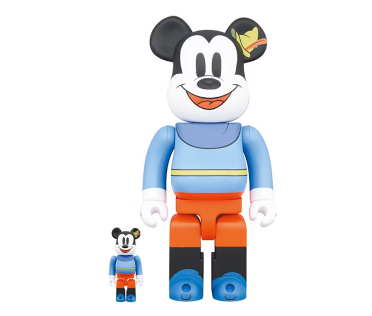 Bearbrick x Disney Mickey Mouse (Brave Little Tailor) 100% & 400% Set