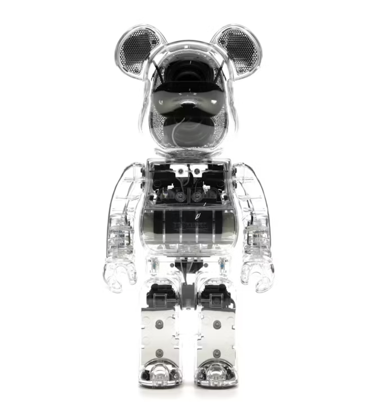 Bearbrick Rinaro Audio 400% Portable Speaker Clear