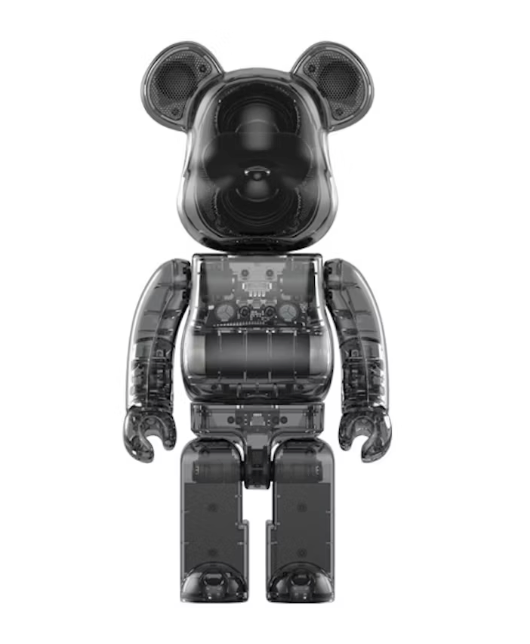 Bearbrick Rinaro Audio 400% Portable Speaker Smoke