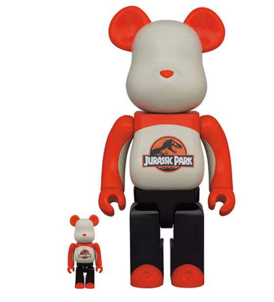 Bearbrick Jurassic Park 100% & 400% Set