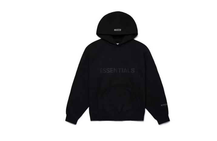 Fear of God Essentials  Hoodie Stretch Limo/Black Sz M (Defect)