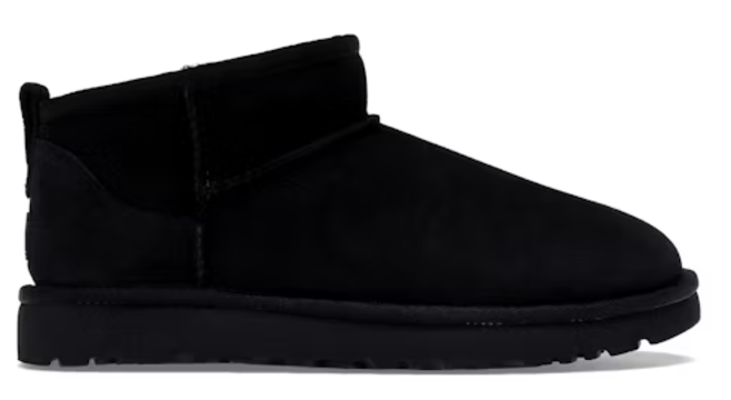 UGG Classic Ultra Mini Boot Black (Women's) SZ 9 DEFECT SCUFF