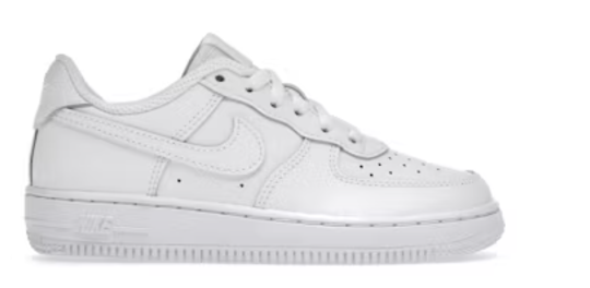 Nike Air Force 1 Low LE Triple White (PS) SZ 3Y