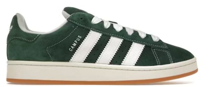 adidas Campus 00s Dark Green Cloud White SZ 6.5 NO BOX