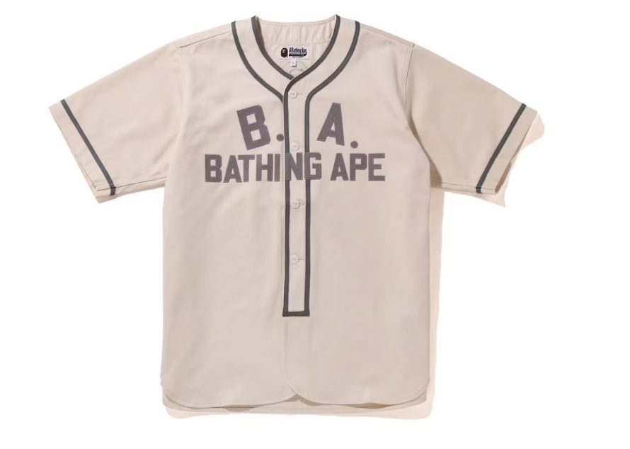 BAPE Baseball Shirt (2022) Ivory Sz XL