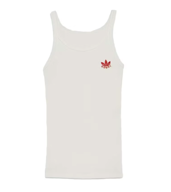 Gucci x adidas Cotton Tank Top White Sz Large