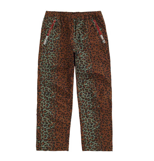 Supreme GORE TEX Taped Seam Pant Leopard Sz Small