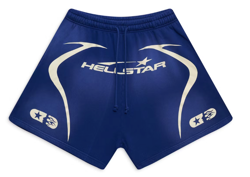 Hellstar Warm Up Shorts Blue Sz XL