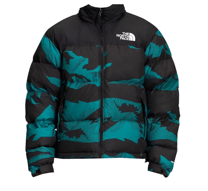 The North Face 1996 Nuptse 700 Fill Mountain Print Sz XS