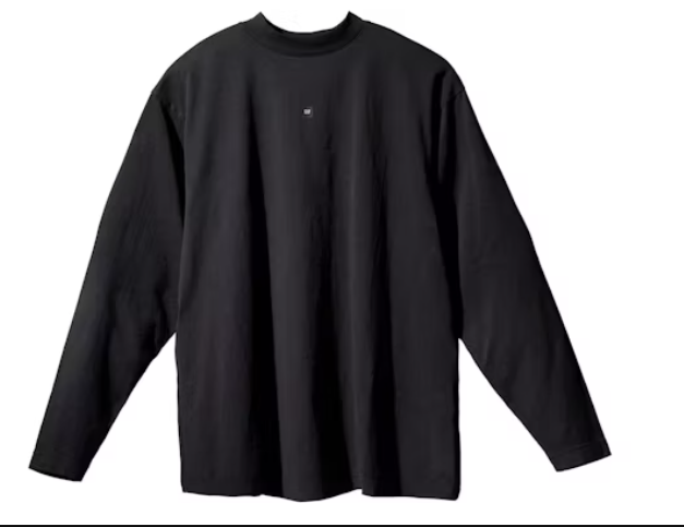 Yeezy Gap Logo Longsleeve Tee Black SZ L