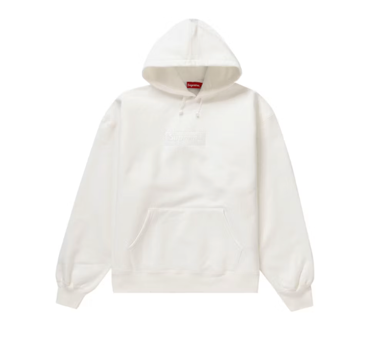 Supreme Box Logo Hoodie (FW23) White Sz Large