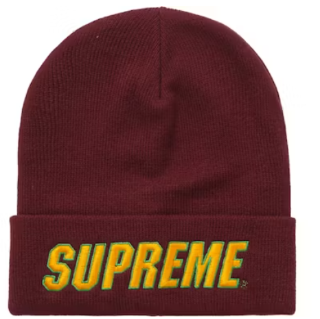 Supreme Slant Beanie Burgundy