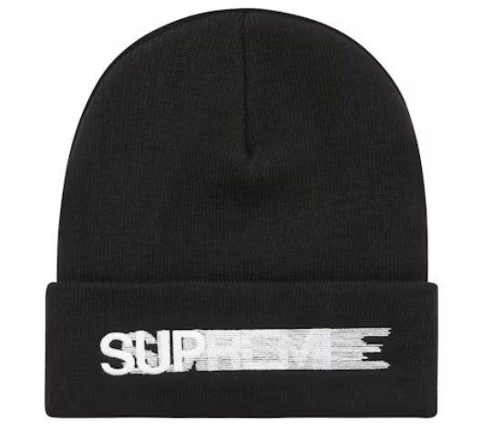 Supreme Motion Logo Beanie (SS23) Black